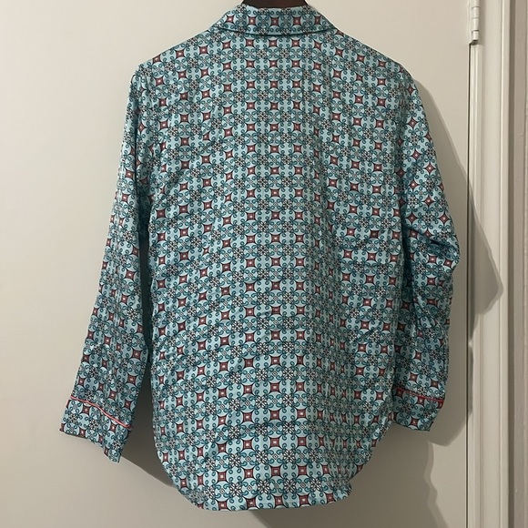 Victoria's Secret Floral Patterned Blouse - Blue and Pink - Picture 3 of 7